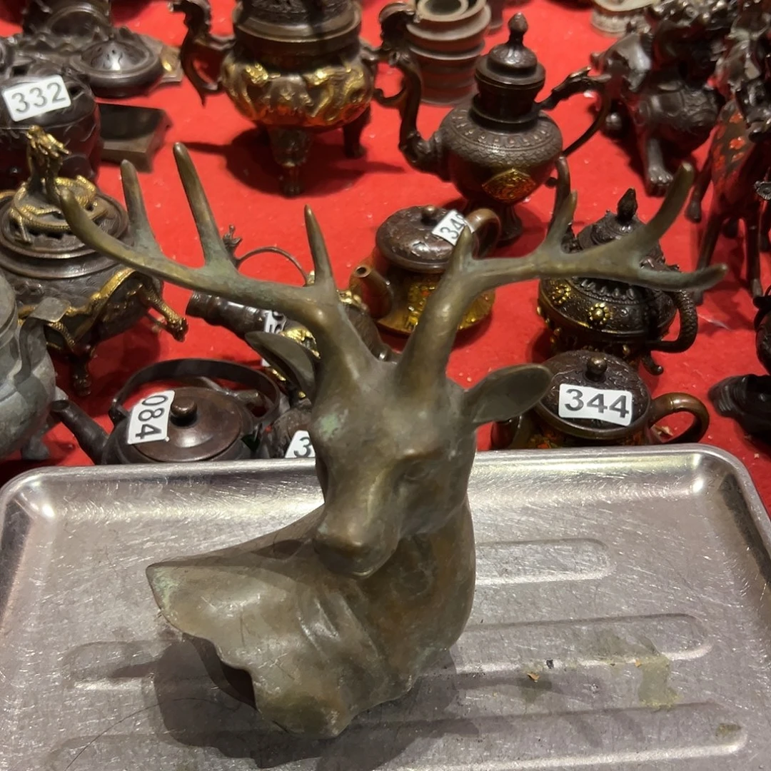 黄铜摆件，文房摆件