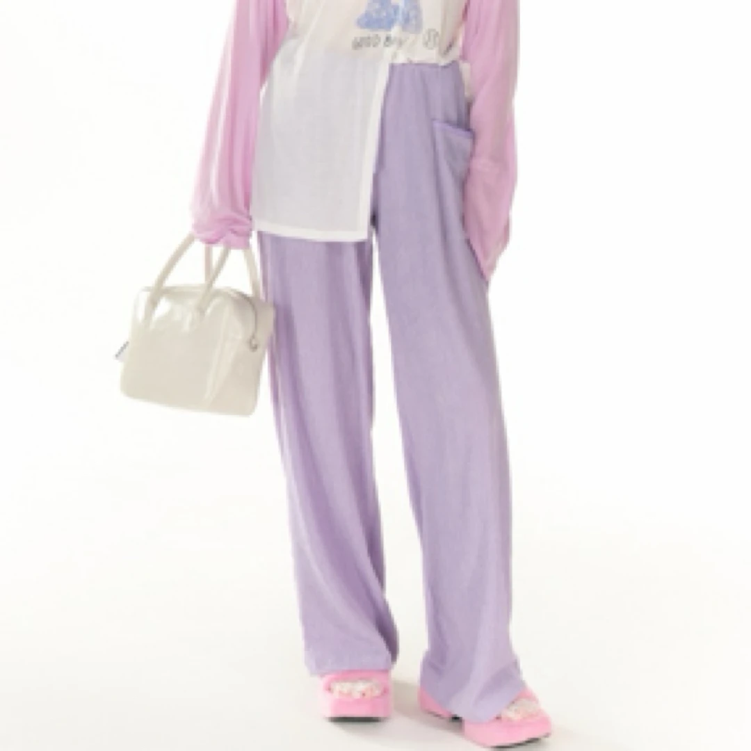 Andrea martin 抽褶皱长裤（五色）