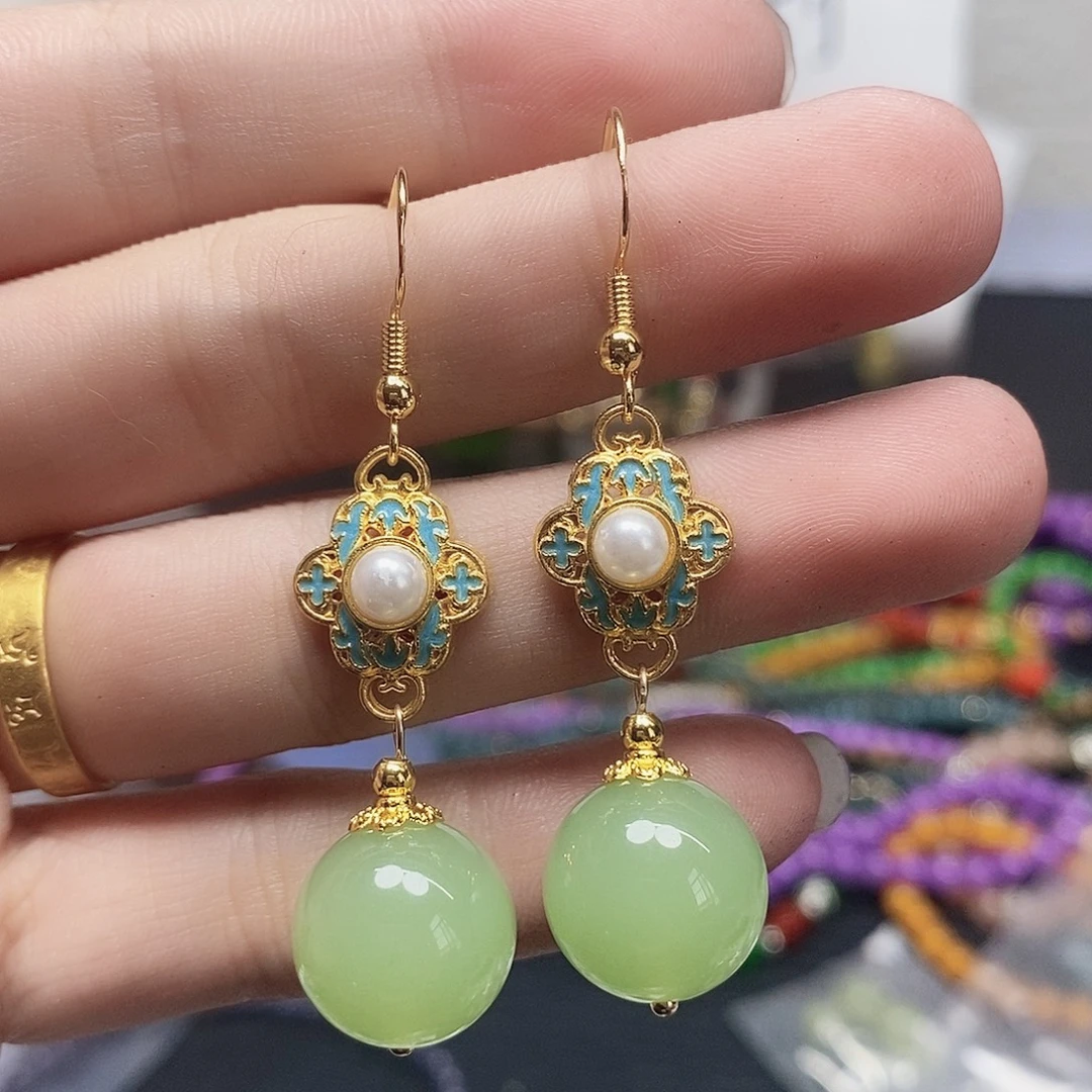 未镶嵌耳坠玛瑙/玉髓116