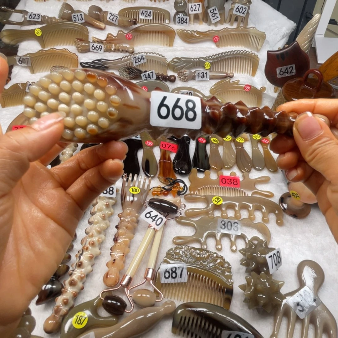 沧***海牛角梳福利款梳子