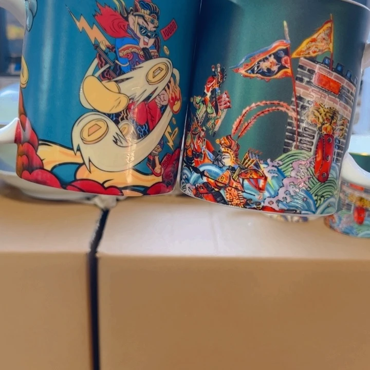 瓷片杯子二个微瑕