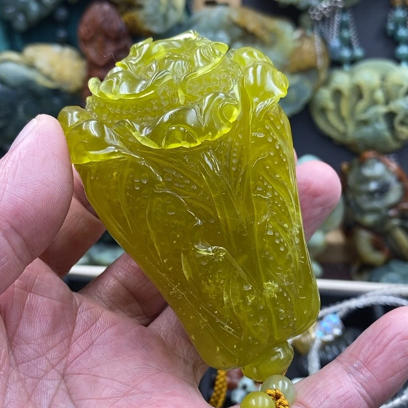 【闪购商品】未镶嵌蛇纹石玉把件