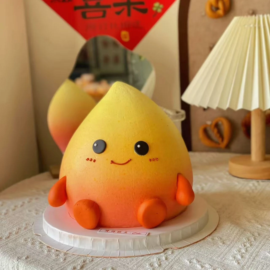 女士高级感小火苗纪念日情侣冰淇淋蛋糕爆款全国同城免费配送