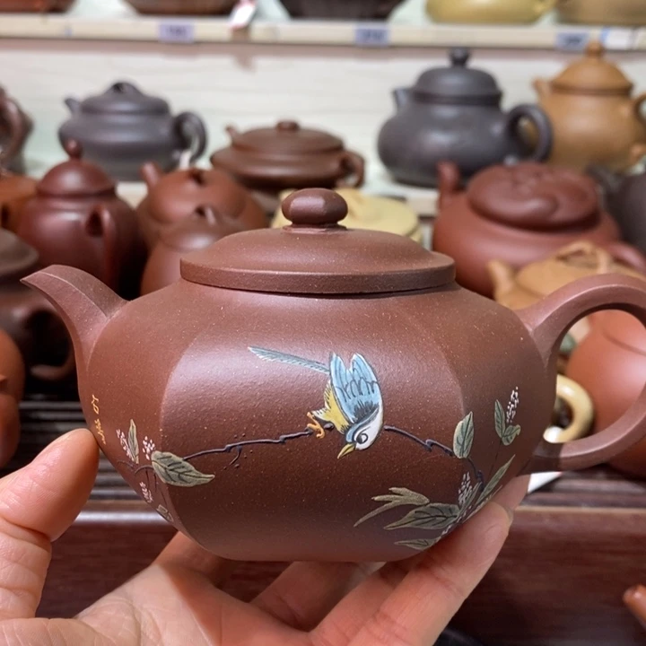 紫***木茶壶紫砂微瑕处理一把