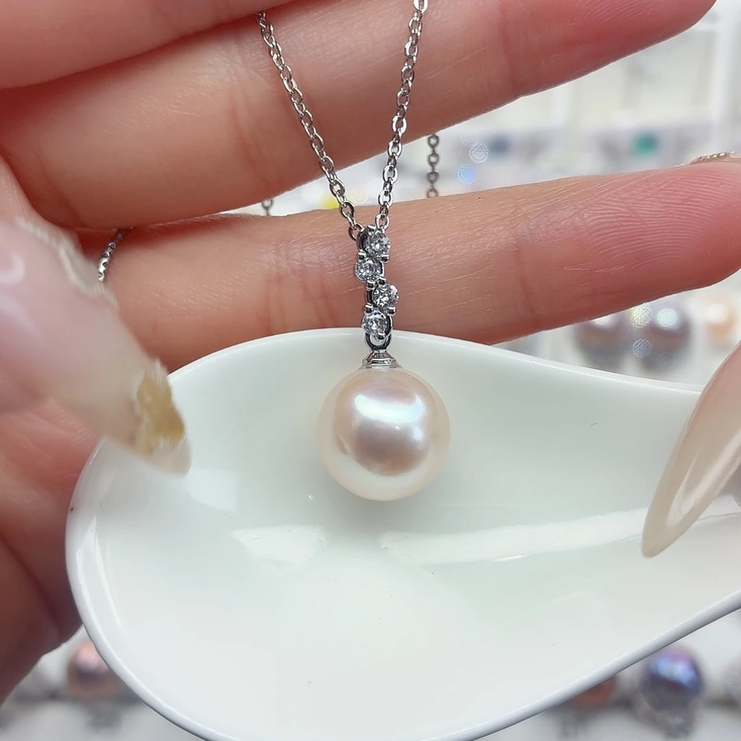 颈饰合金淡水珍珠F