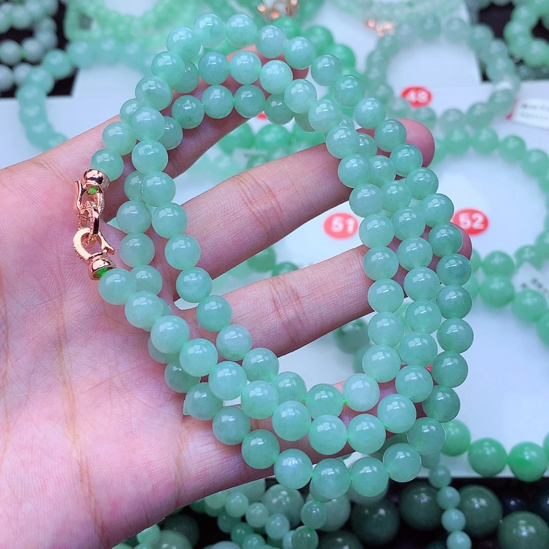 翡翠未镶嵌毛衣链