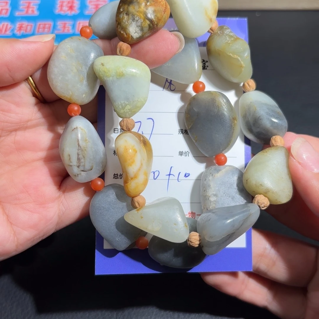 和田玉未镶嵌颈饰风**顺