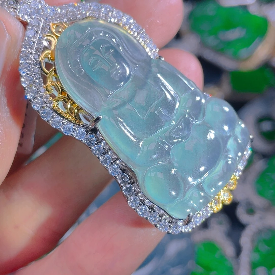 翡翠未镶嵌吊坠(不含链)