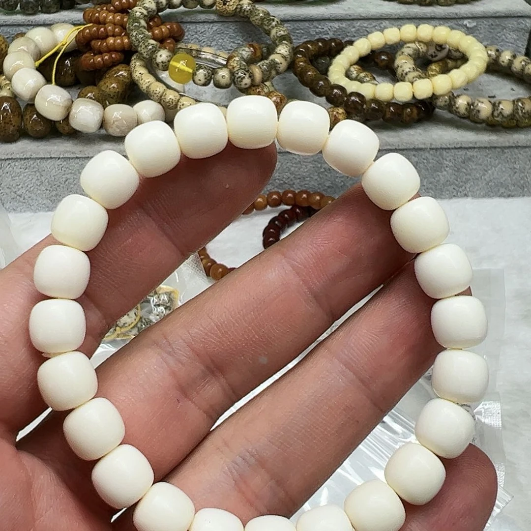 驼骨手串/手链158白驼骨单圈0.9桶有粽裂