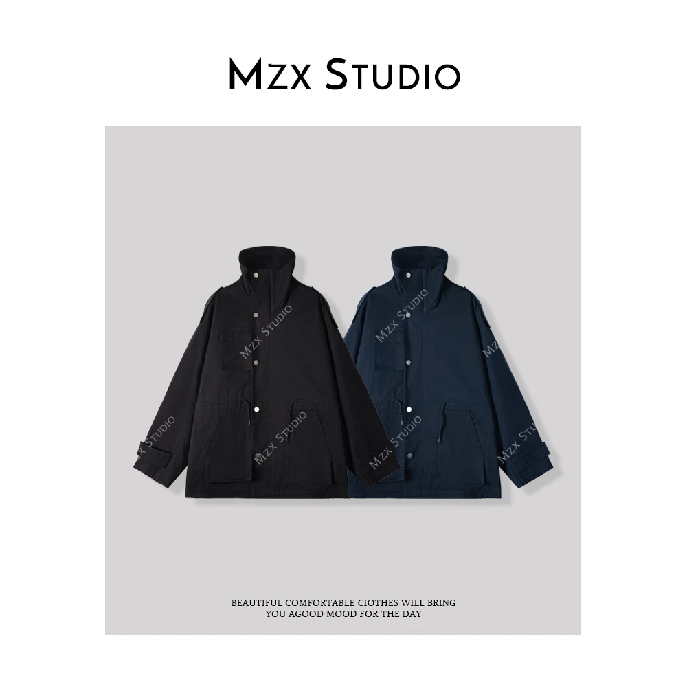 MZX 春季工装多口袋立领外套WT7101-X