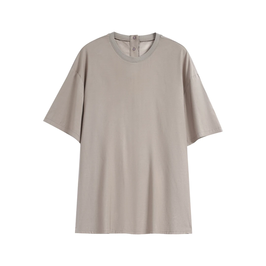 30766【LE订单】2025夏新圆领桑蚕丝衬衫女0383