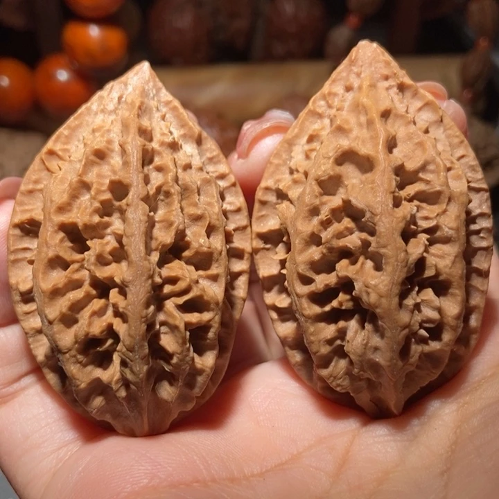 把件文玩核桃东北楸子小雪75