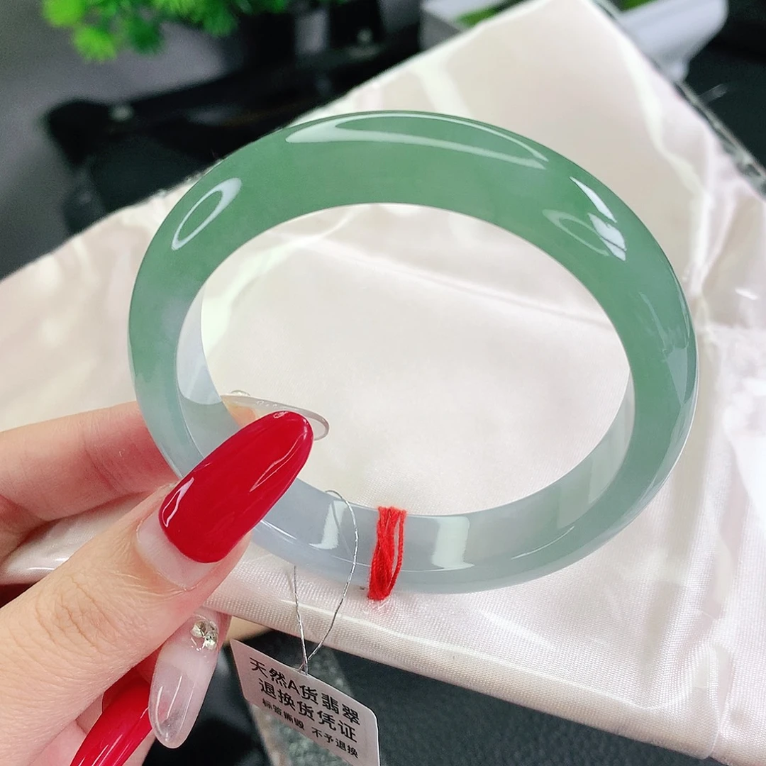 未镶嵌手镯翡翠55圈