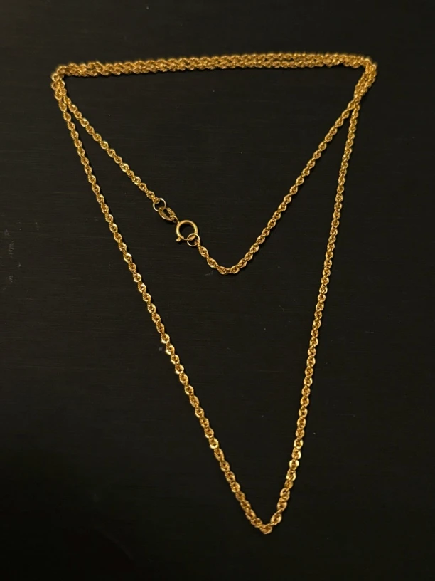 18k金配件 麻花链 b639