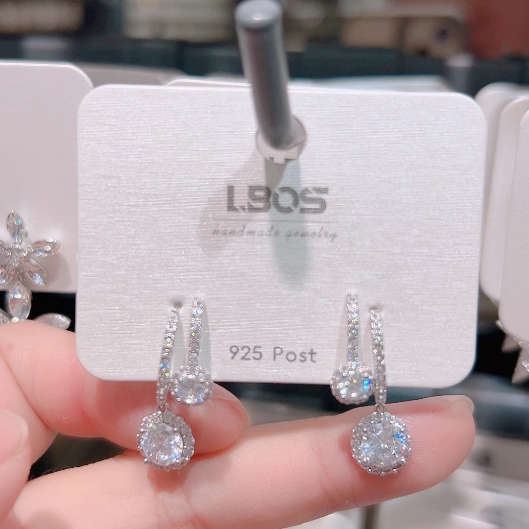 琉璃纯铜合金耳环的