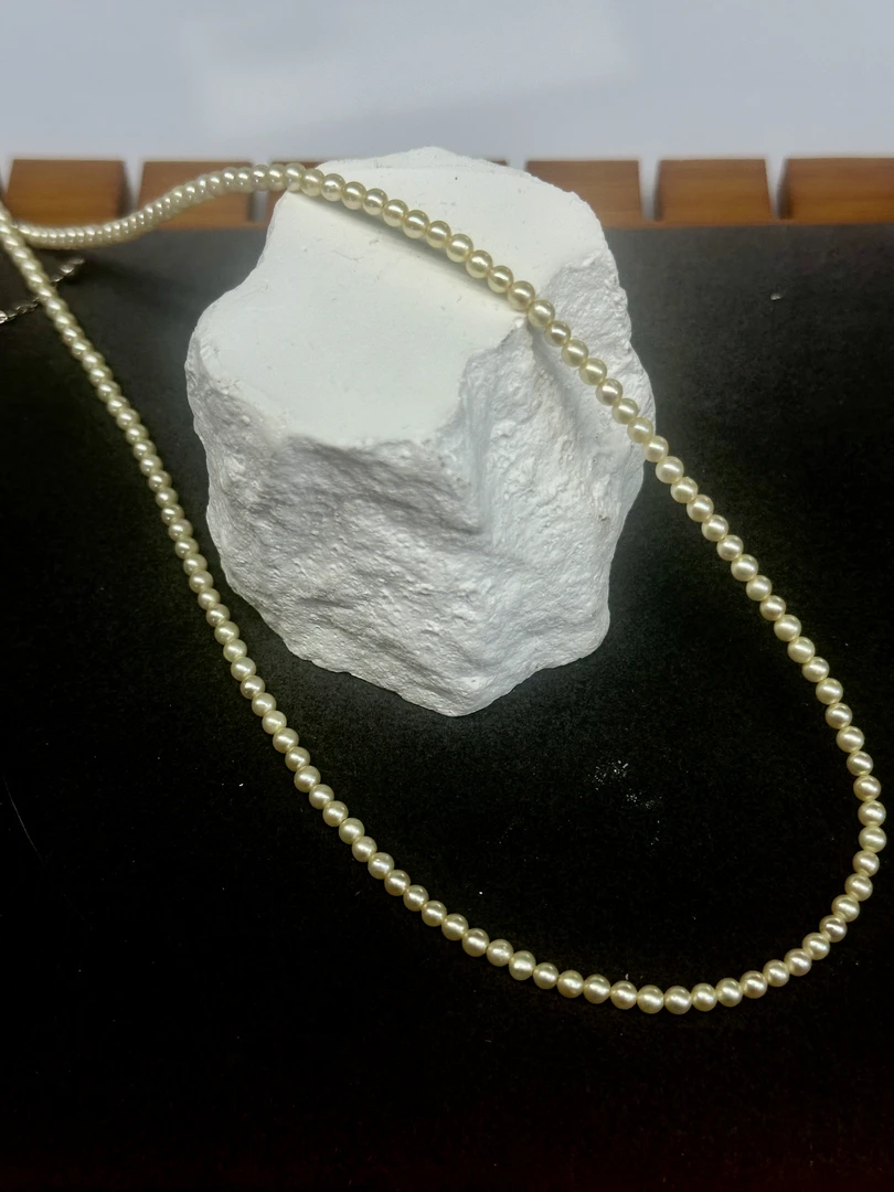 珍珠项链 气质百搭羽黄金baby小米珠A2356