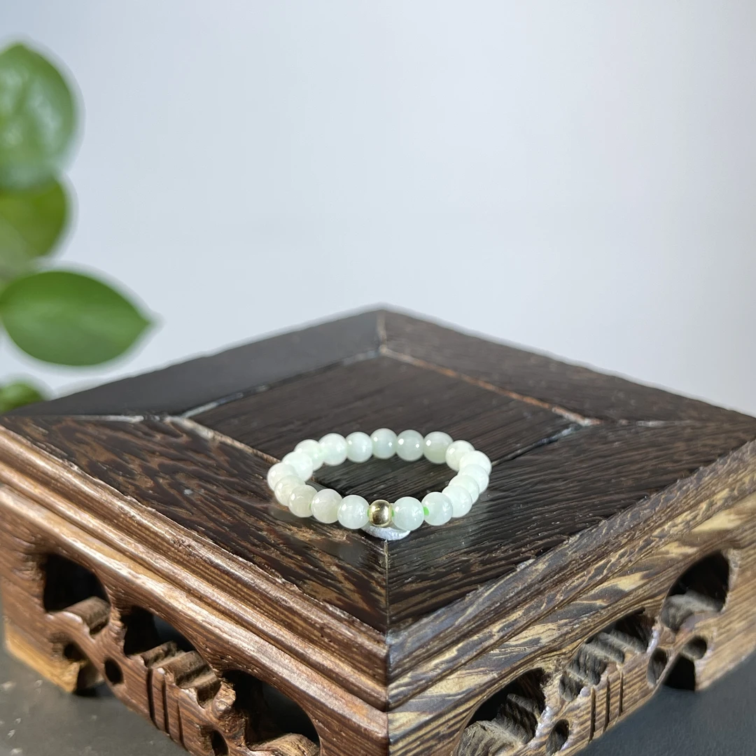 JTA26-03 天然缅甸A货翡翠 翡翠戒圈（含配饰）