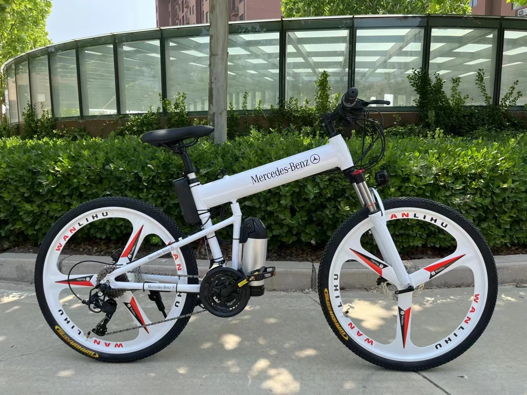 奔驰26寸三合一体双臂震折叠车铝合金27速变速山地车男女通勤代步