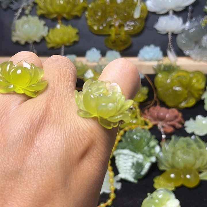 未镶嵌蛇纹石玉发饰