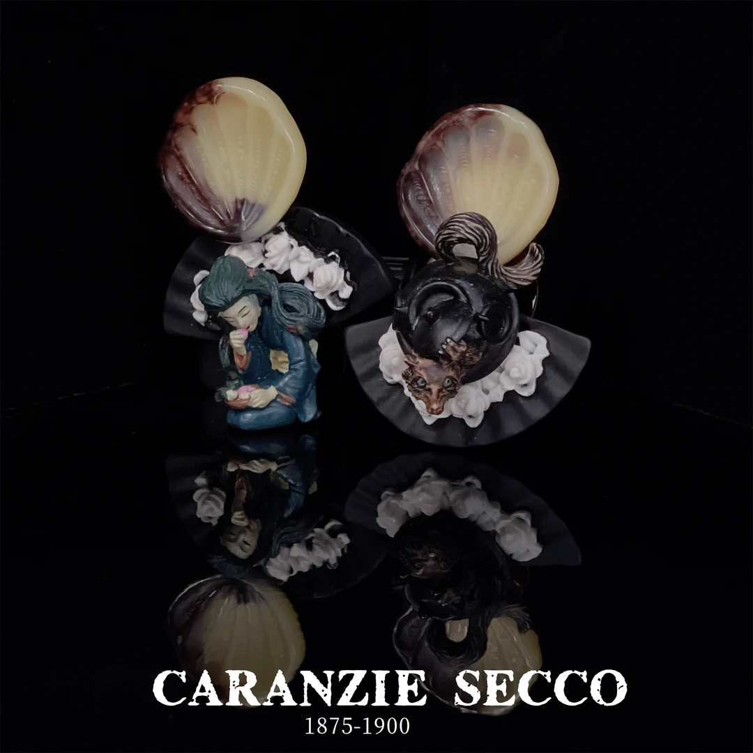 GSRANZIE SECCO 非金属树脂耳饰 【3077】原创设计小众手办手作耳环