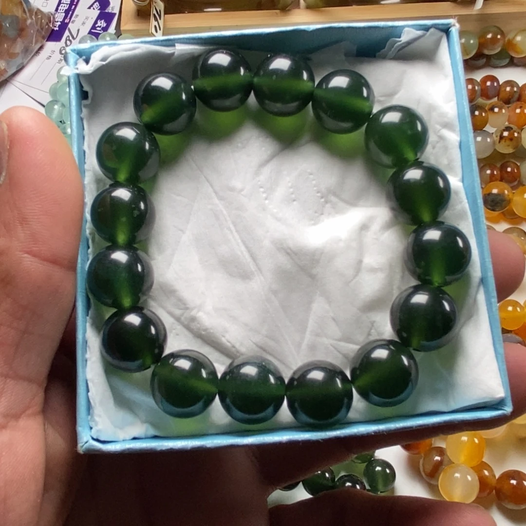 蛇纹石玉未镶嵌手链岫玉501款14精品手串无科技