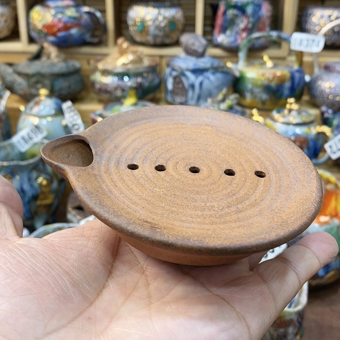 粗陶志野柴烧茶器