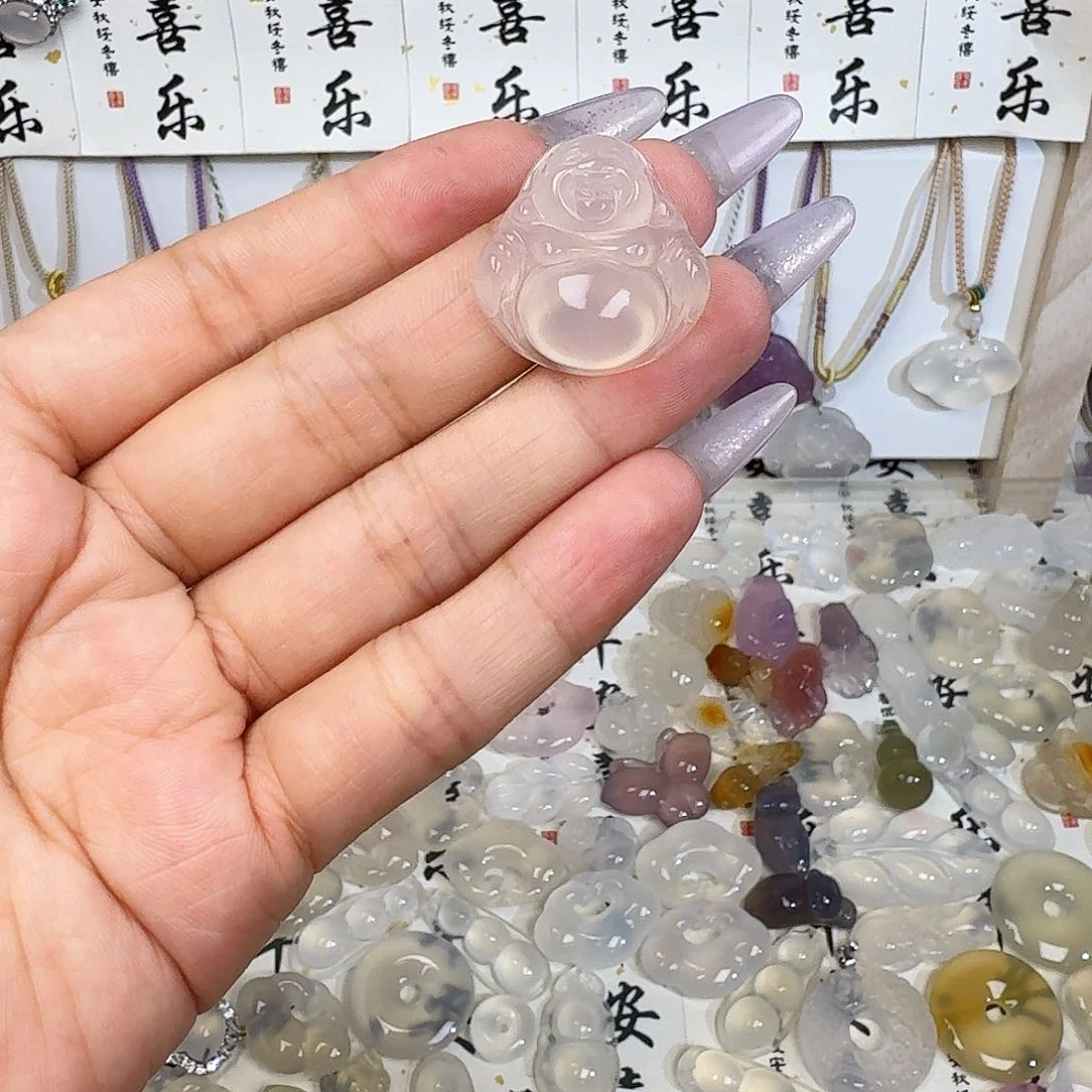 ****.玛瑙/玉髓颈饰未镶嵌