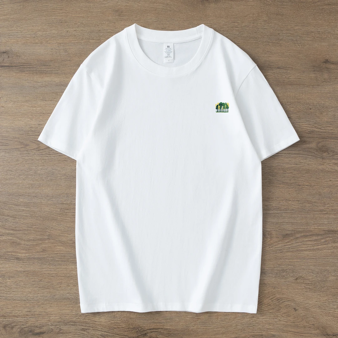 短袖-翠树林-纯棉t恤男士打底圆领半袖夏季出游短袖国潮国潮