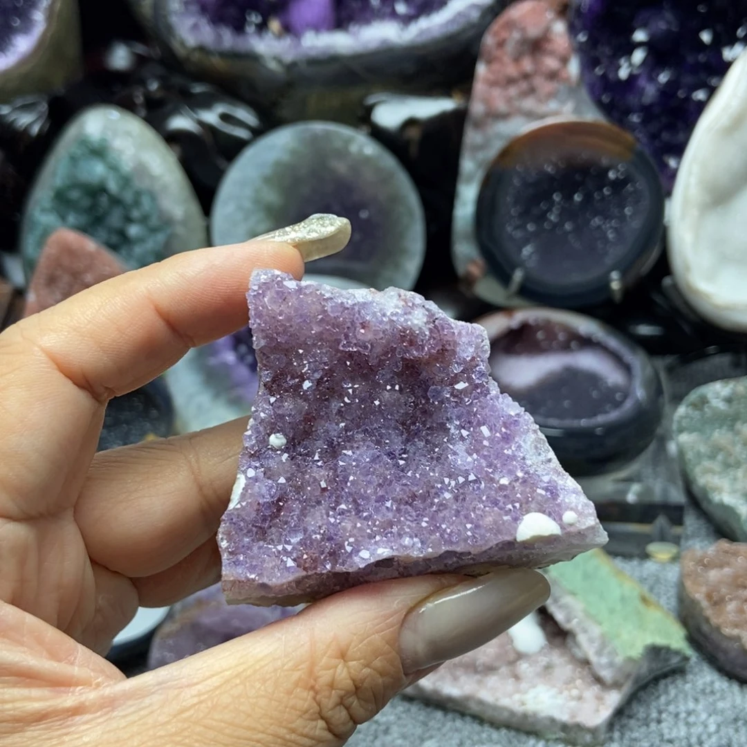 未镶嵌摆件紫晶水晶