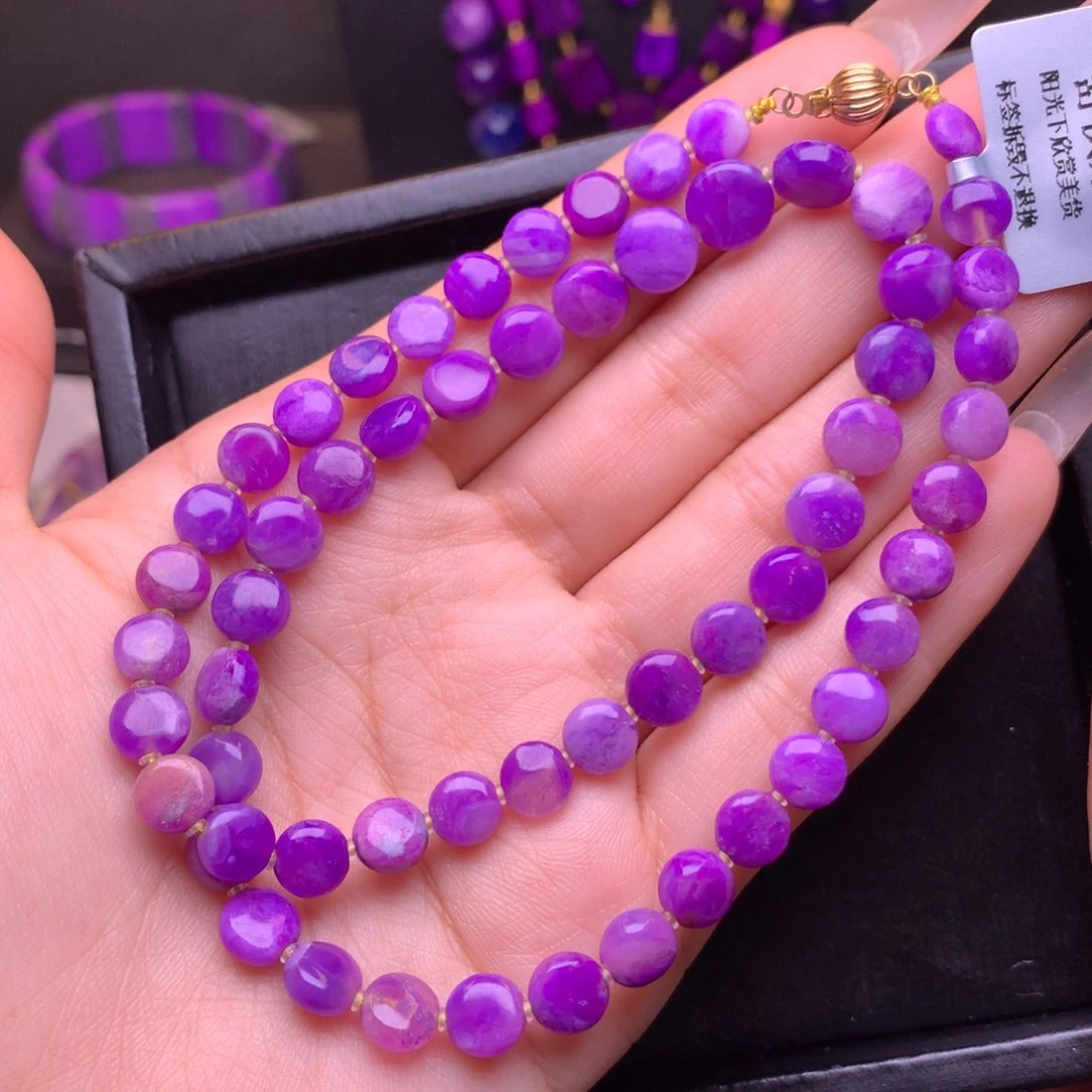 苏纪石（舒俱来）18K金镶嵌项链