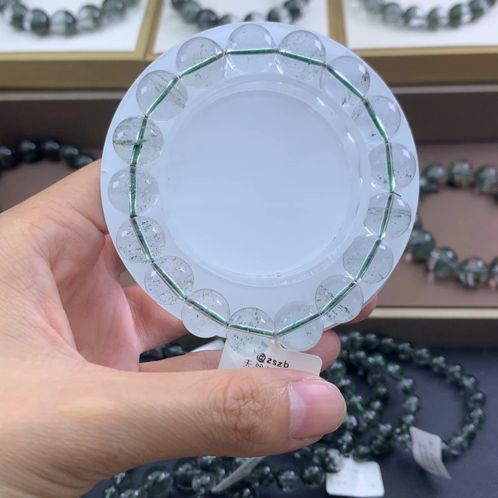 未镶嵌手链水晶绿幽灵