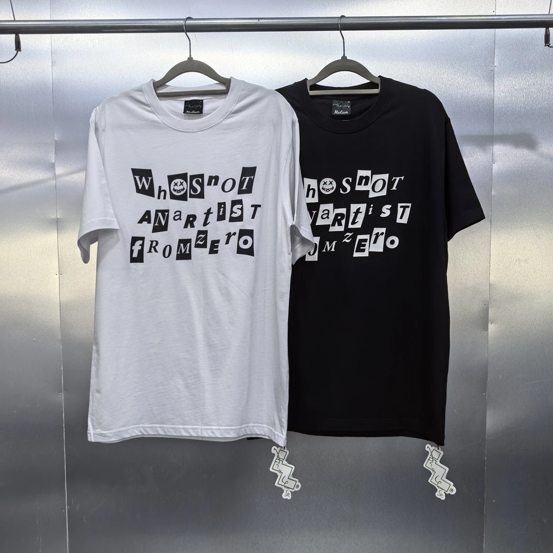 Y04-31910-THE夏款正面字母印花宽松百搭休闲T恤