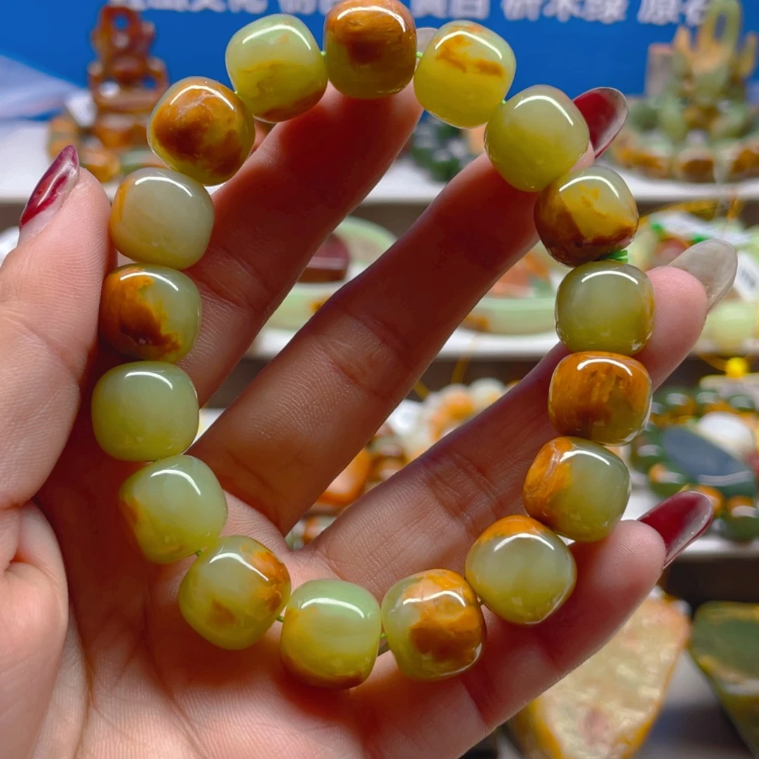 未镶嵌手串透闪石质玉