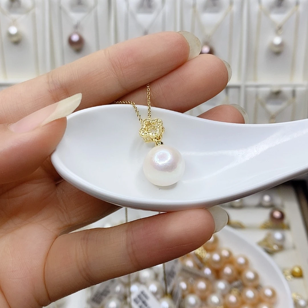 淡水珍珠未镶嵌吊坠(赠链)