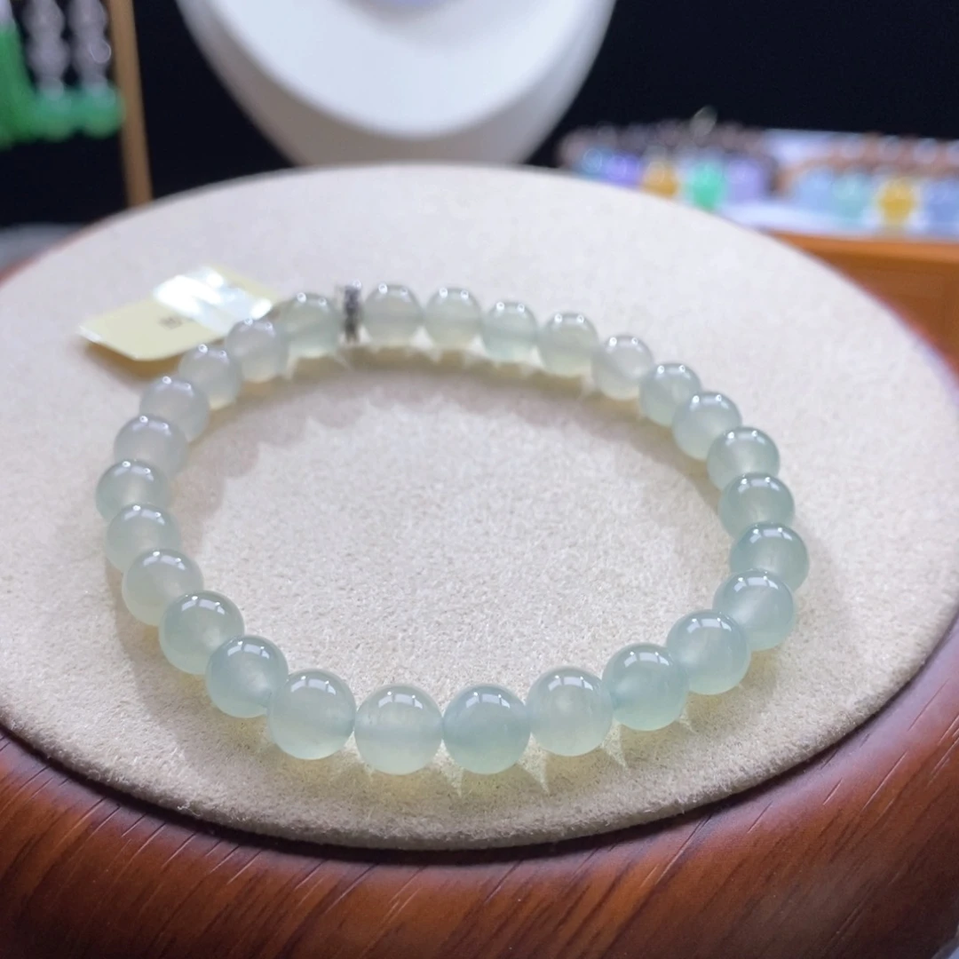 翡翠未镶嵌吊坠(不含链)翡翠冰雪梨黄手串