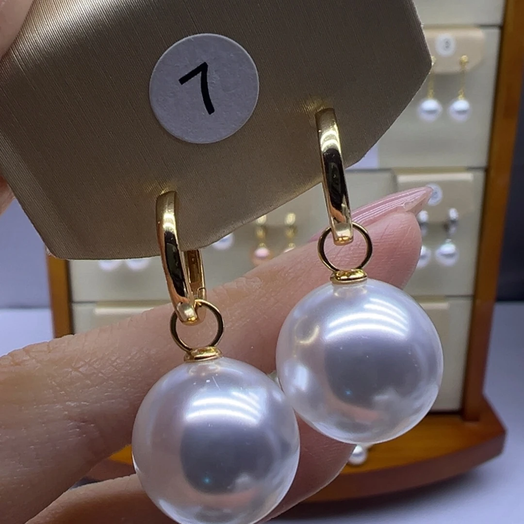 耳饰淡水珍珠银S925镶嵌