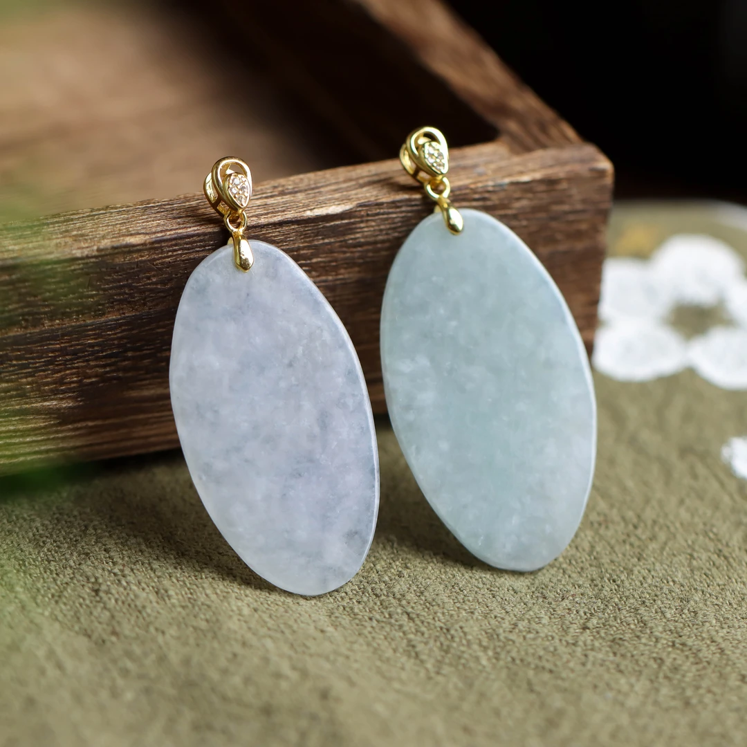 S925银镀金镶嵌翡翠无事牌吊坠不含链（多样性 发其一