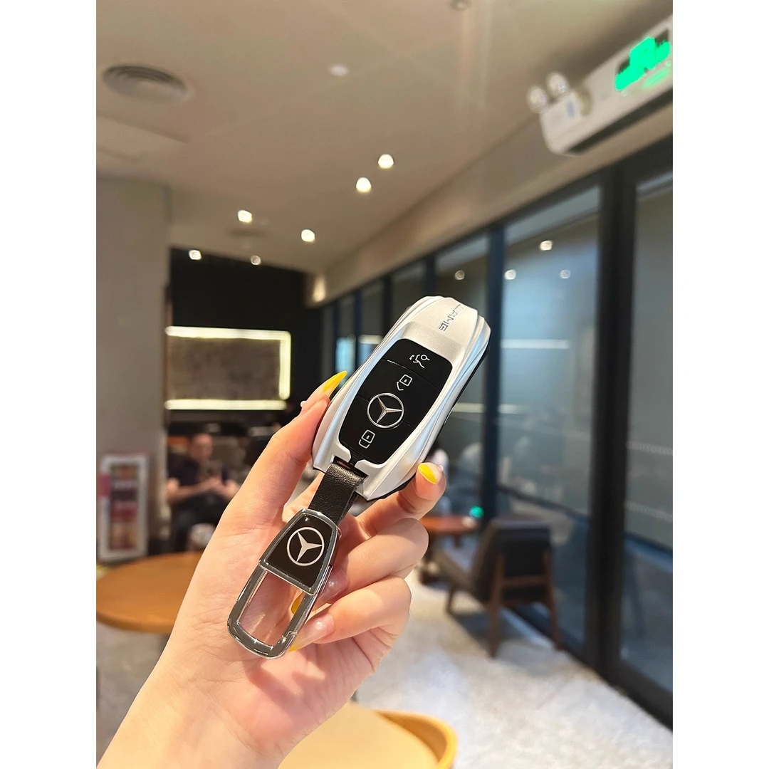 适用于奔驰E300L钥匙套C级C260L保护扣E级GLE350A级A200L/GLB车壳