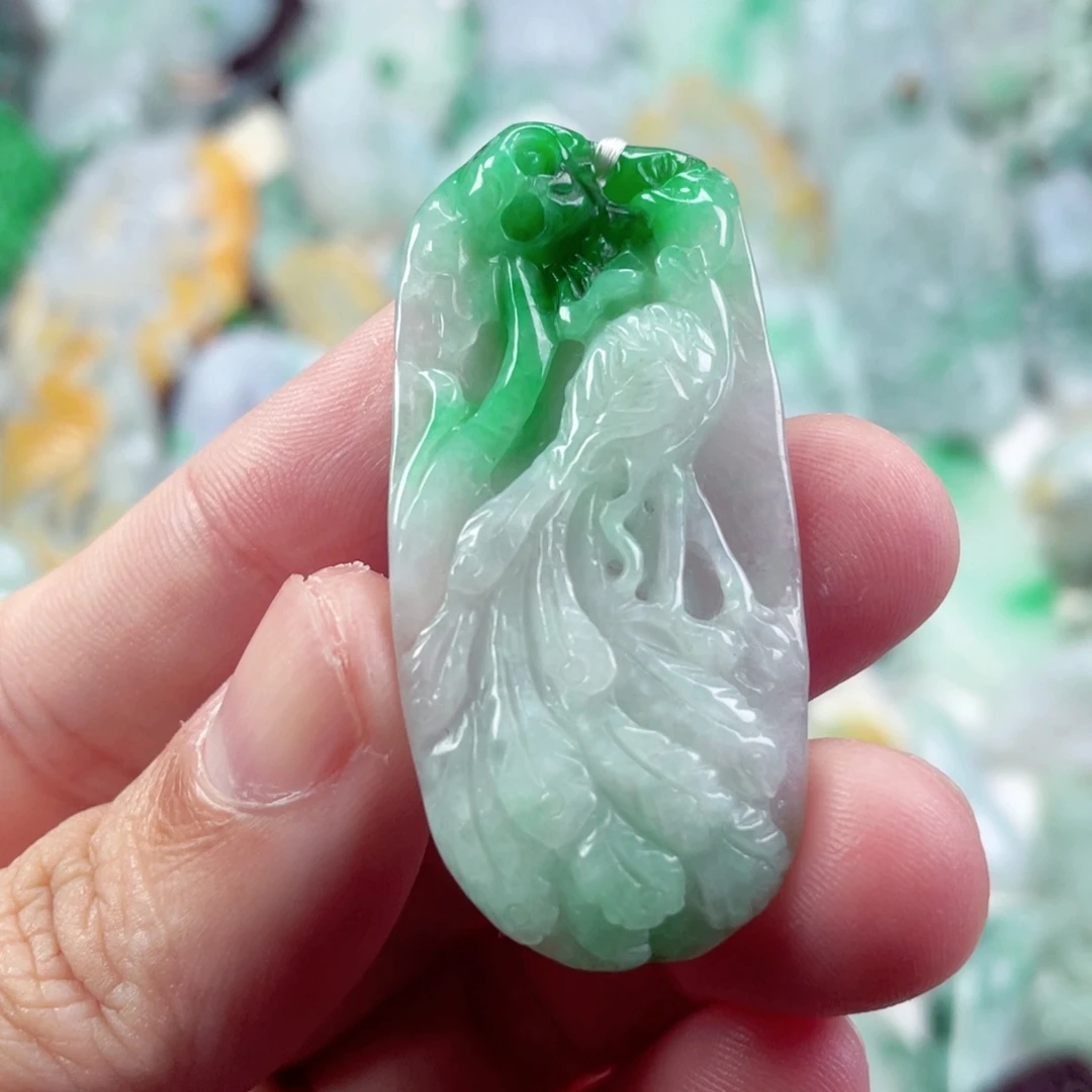 翡翠未镶嵌吊坠(不含链)