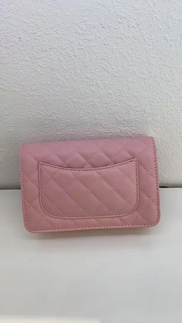 3381si新款真皮斜挎包菱格链条包发财手袋女