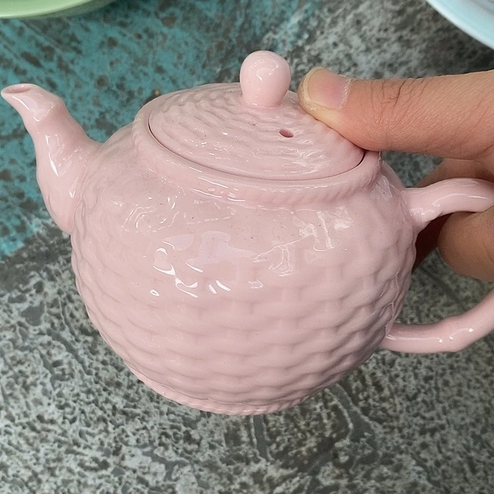其他陶红嘻嘻波澜纹壶