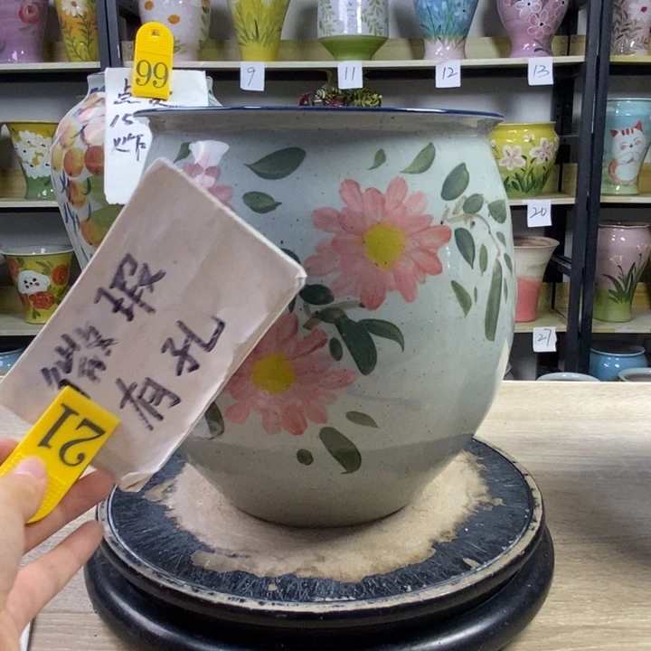 景德镇高温陶瓷花盆