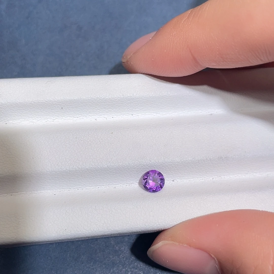 紫晶珠宝半成品未镶嵌圆5mm