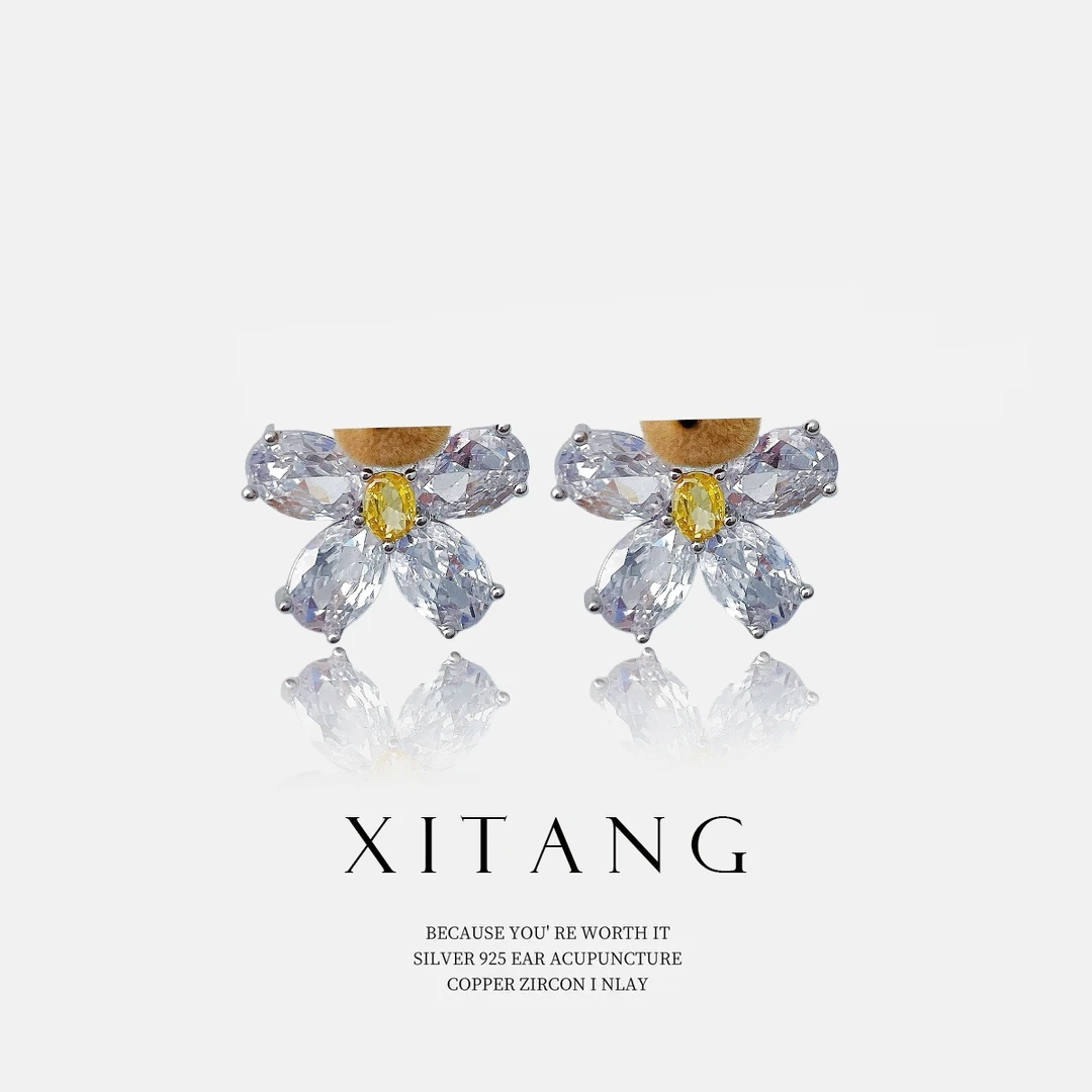 铜合金耳饰 XITANG【迷你小熊】设计师百搭时尚耳钉耳环耳坠8485
