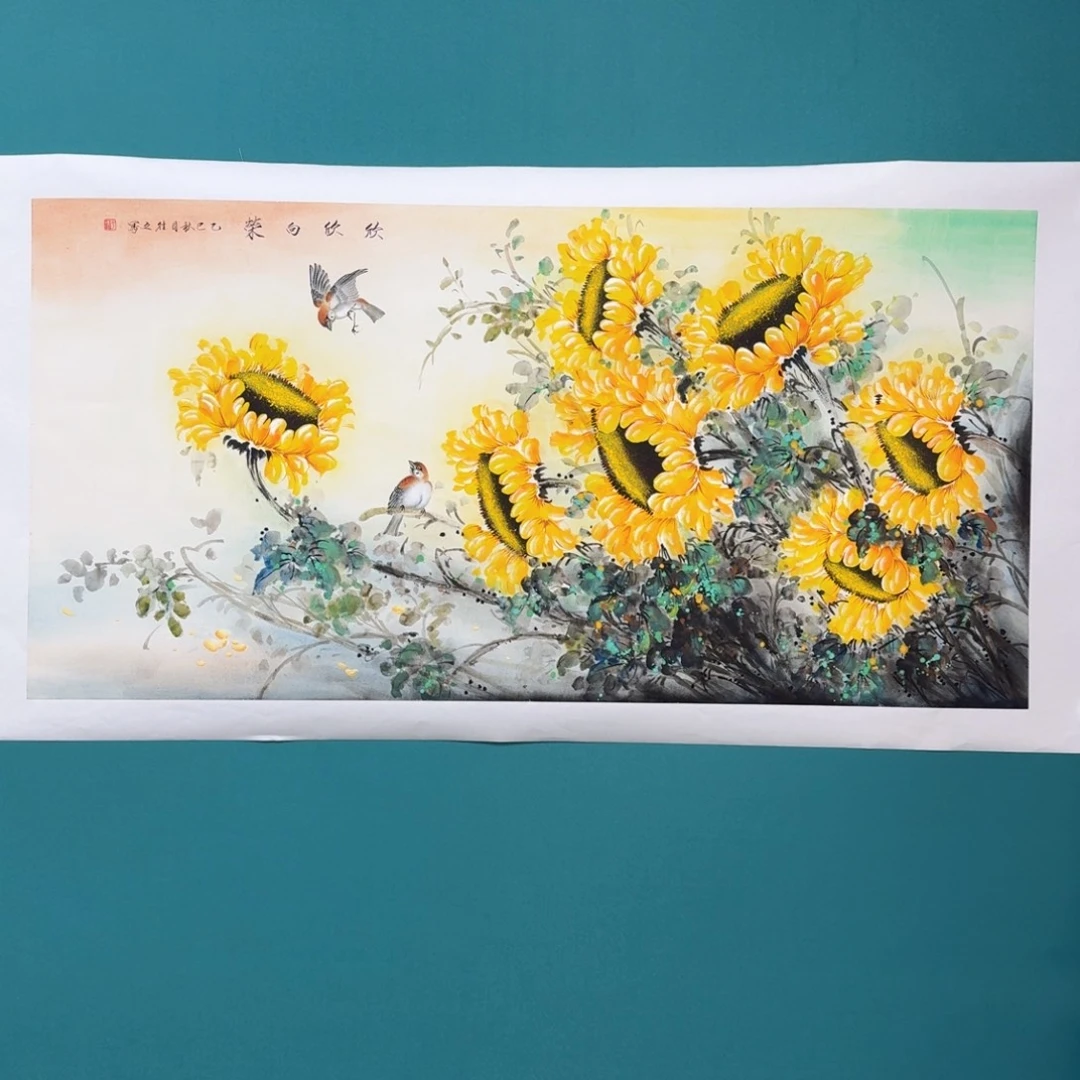 国画国画作品山水花鸟纯手绘
