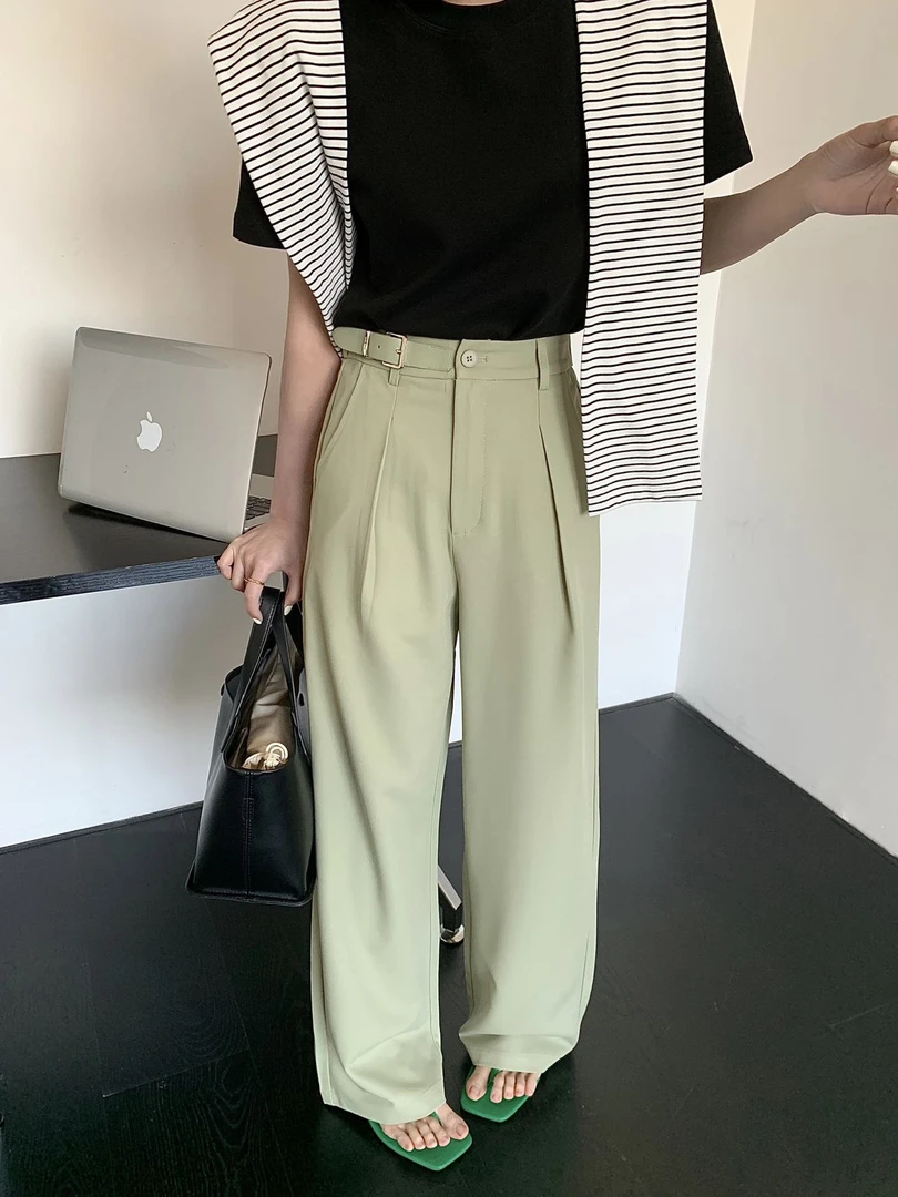 有货十三行X2#22612夏季福利高品质直筒西装裤，裤长：103cm