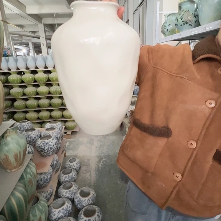 陶摆件景德镇陶瓷花瓶正品