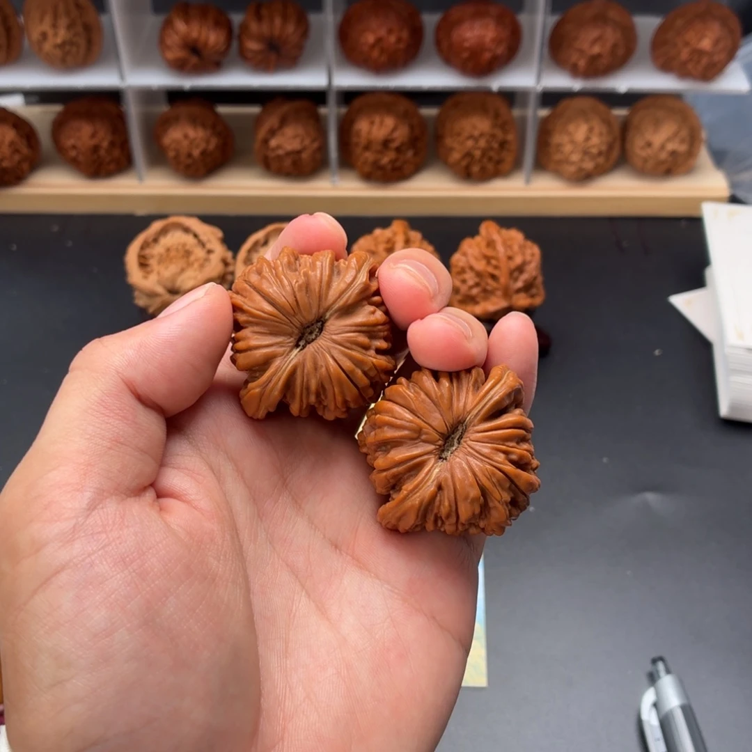 文玩核桃把件四座楼全品（手工打底/43