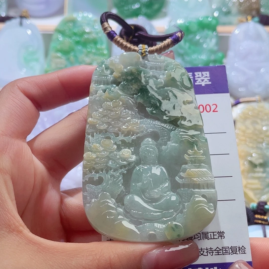 颈饰未镶嵌翡翠观音