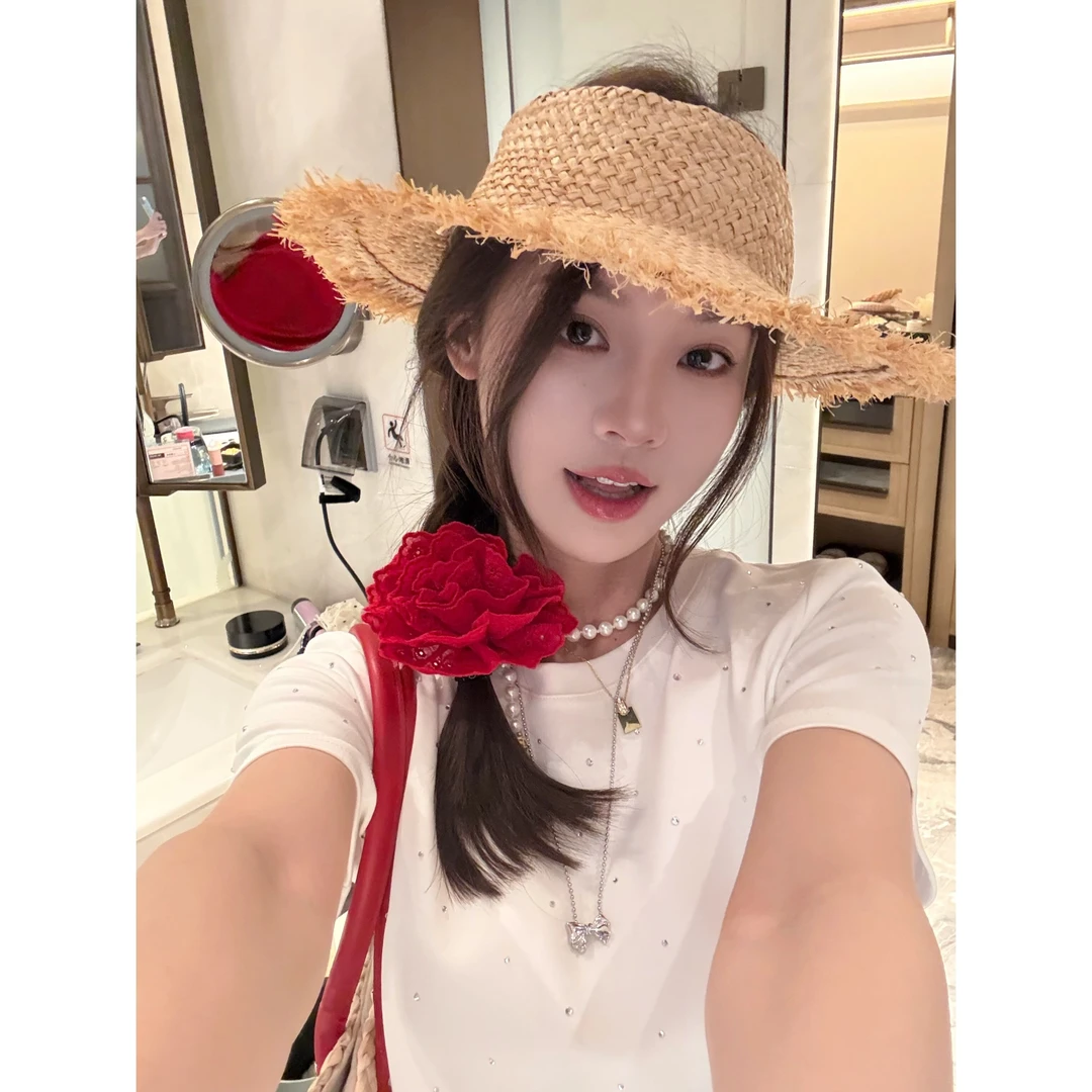 春夏度假风草编帽-M23200